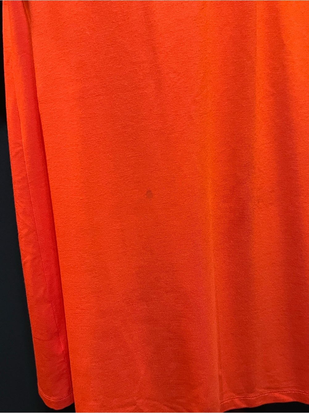 Talbots Bright Orange Long-Sleeve A-Line Jersey Dress - Picture 5 of 7